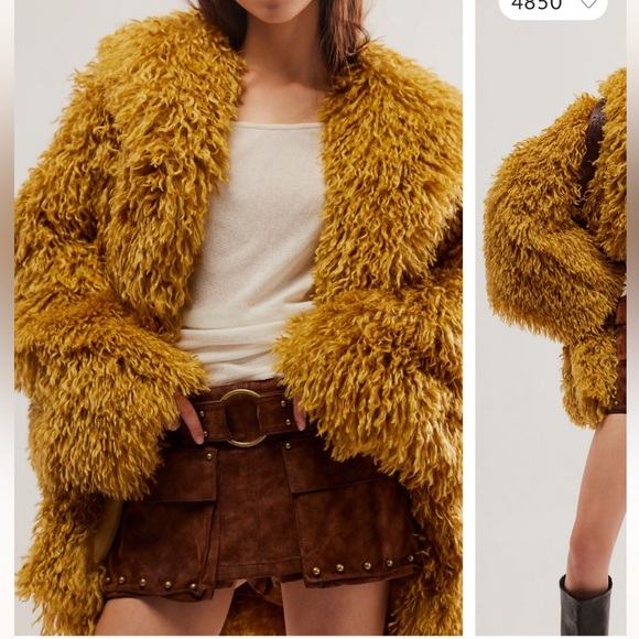 Free People stargazer fur jacket - Picture 1 of 4